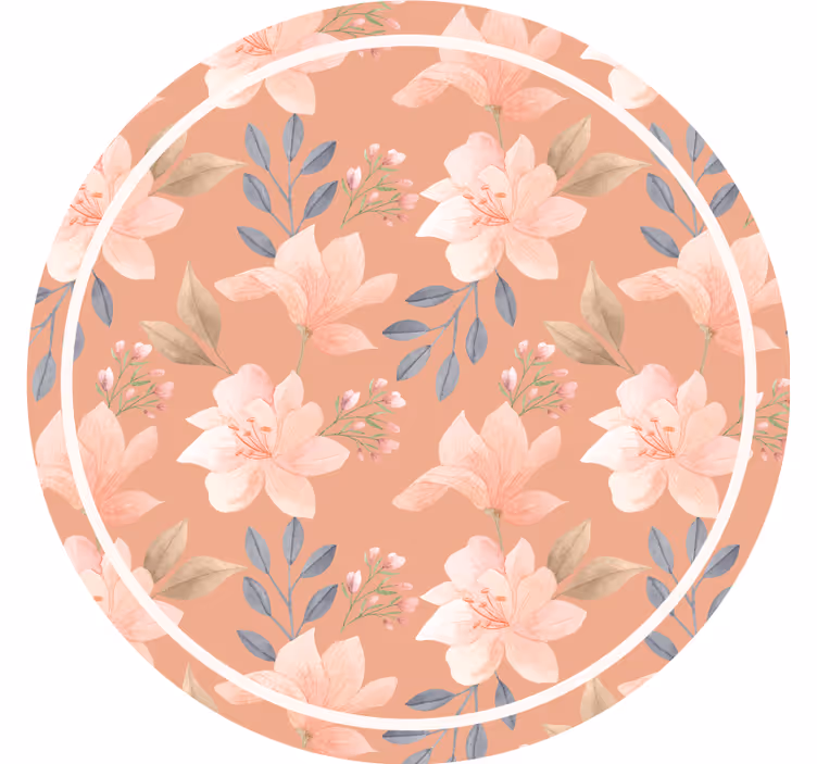 Posavasos vintage Pintado a mano acuarela floral - TenVinilo