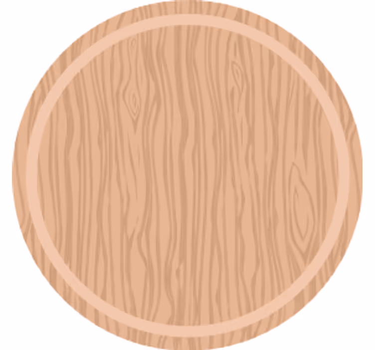 Posavasos superficie de madera natural - TenVinilo
