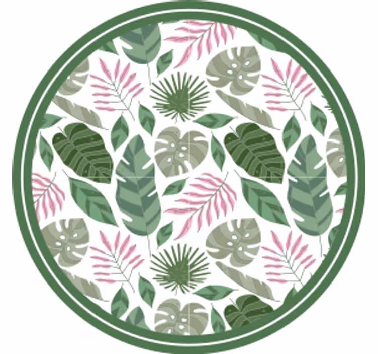 Posavasos cerveza hoja tropical - TenVinilo
