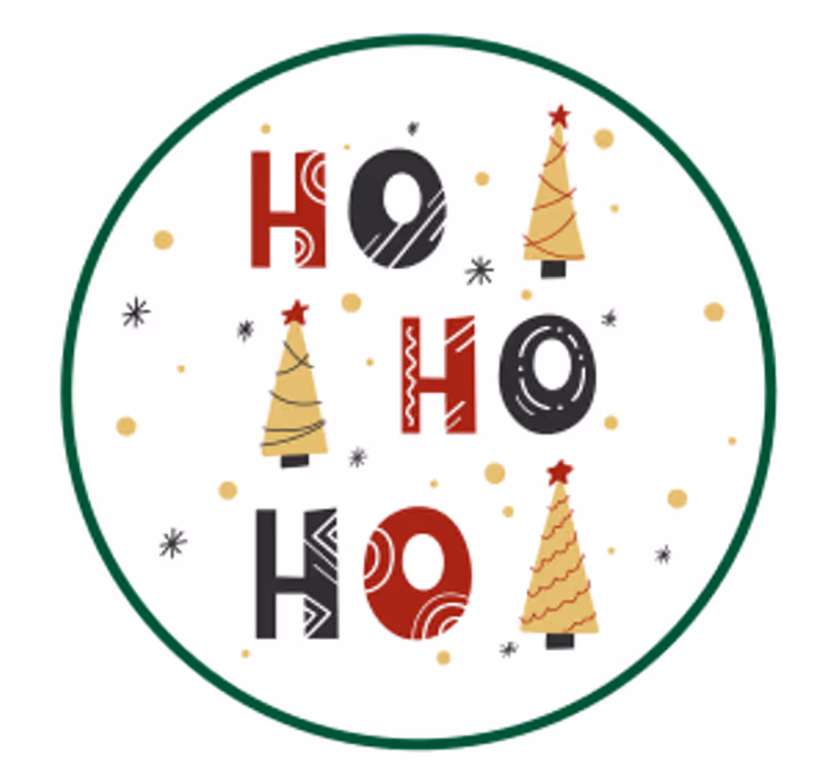 Posavasos navideño Árboles festivos de navidad - TenVinilo
