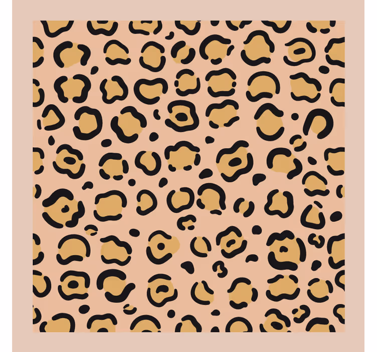Posavasos motivo de piel de leopardo - TenVinilo