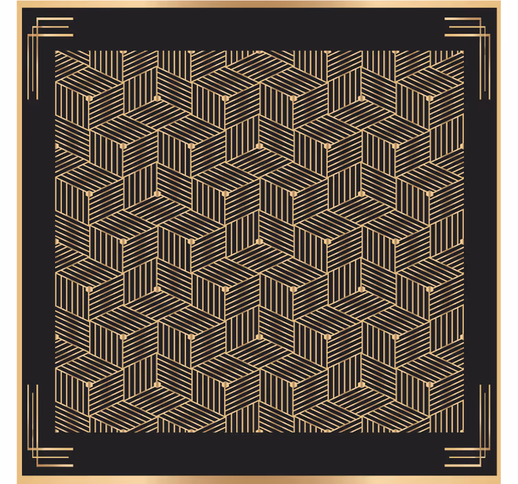 Posavasos motivo de hoja geométrica - TenVinilo
