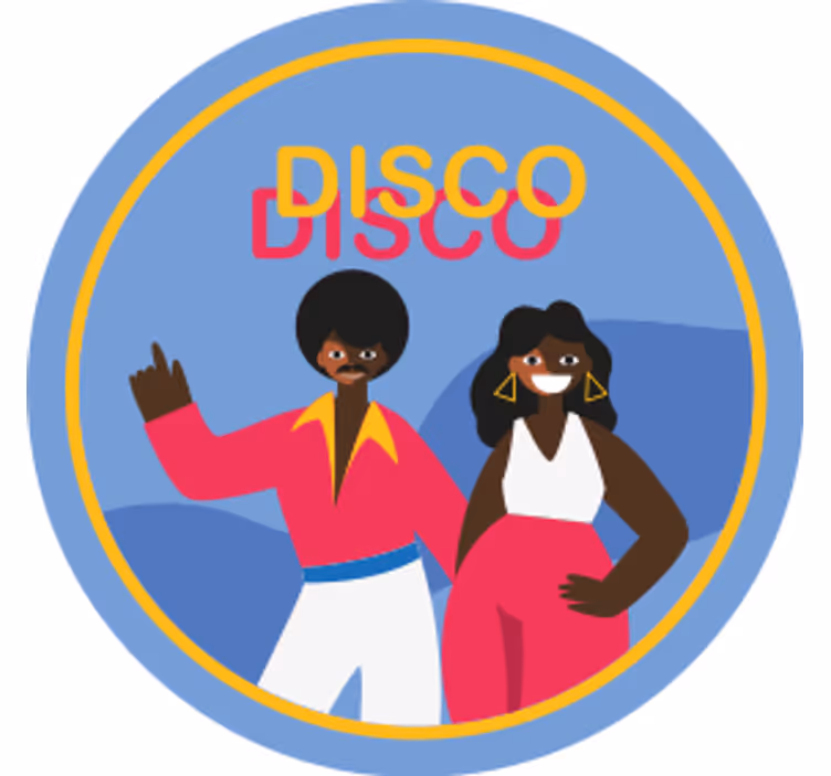 Posavasos frikis fiesta de baile disco - TenVinilo