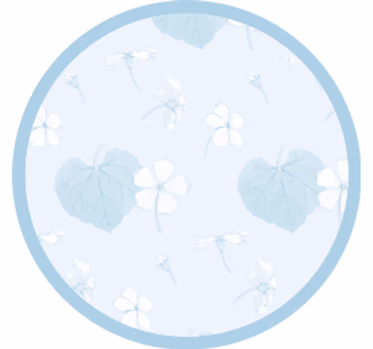 Posavasos con diseño floral - TenVinilo