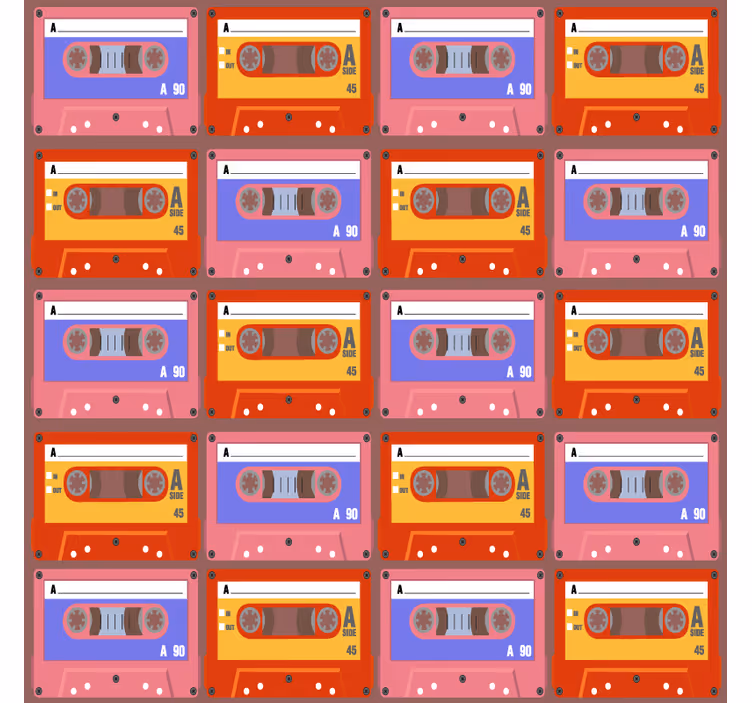 Posavasos vintage cintas de cassette retro - TenVinilo
