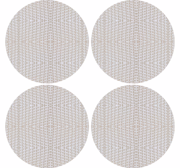Posavasos tapetes superficies circulares texturizadas - TenVinilo