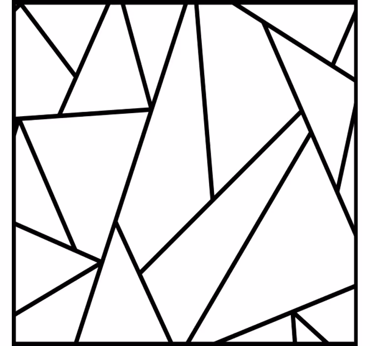 Posavasos líneas negras geométricas - TenVinilo