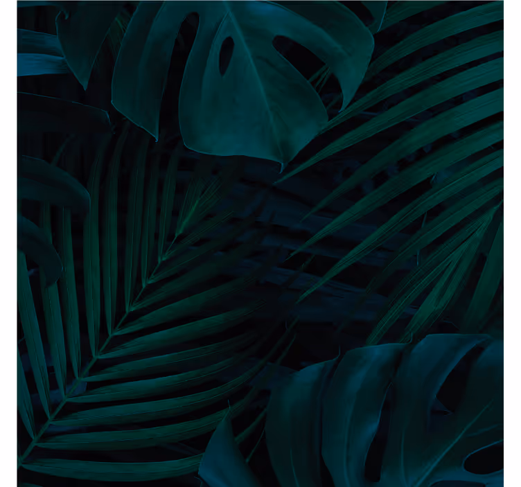 Posavasos patrón de vegetación exuberante - TenVinilo