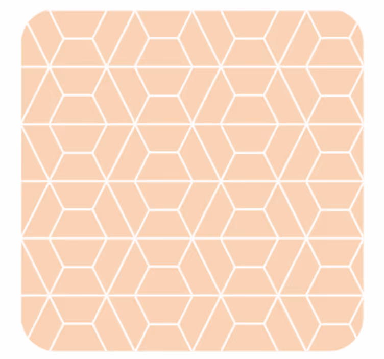 Posavasos diseño hexagonal geométrico - TenVinilo