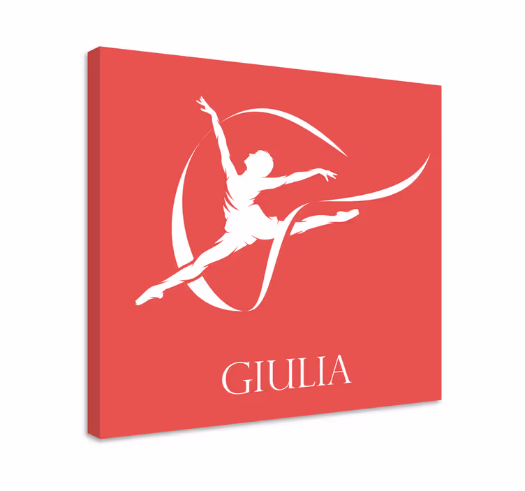 Cuadro bailarinas elegante silueta de bailarina de ballet - TenVinilo