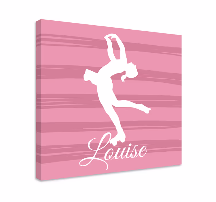 Cuadros con patinadora artística personalizable - TenVinilo