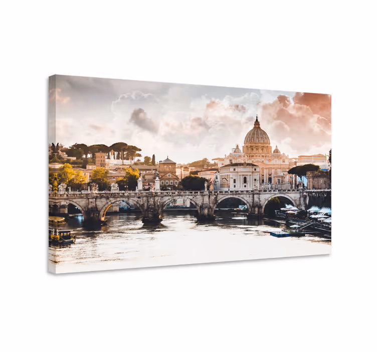 Cuadro ciudades La ciudad del vaticano en el corazón de roma - TenVinilo