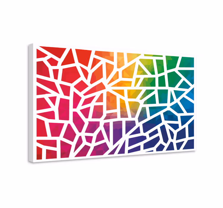 Cuadro mosaico escamas coloridas - TenVinilo