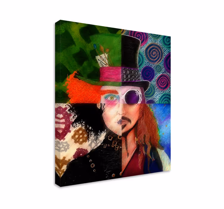 Cuadro personaje Johnny Depp multicolor - TenVinilo