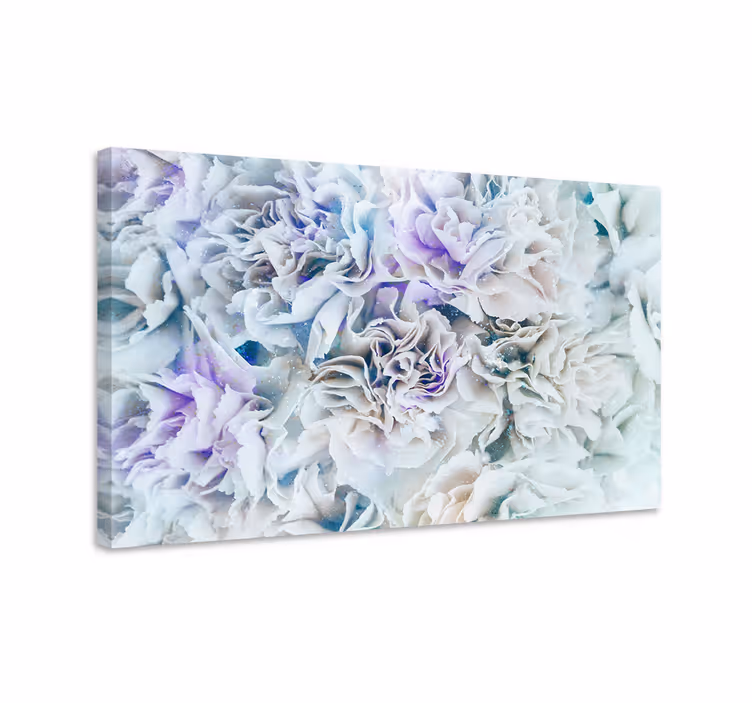 Cuadro de flores flores escarchadas - TenVinilo
