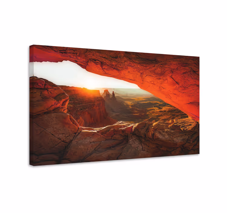 Cuadro paisajes vista del impresionante atardecer - TenVinilo