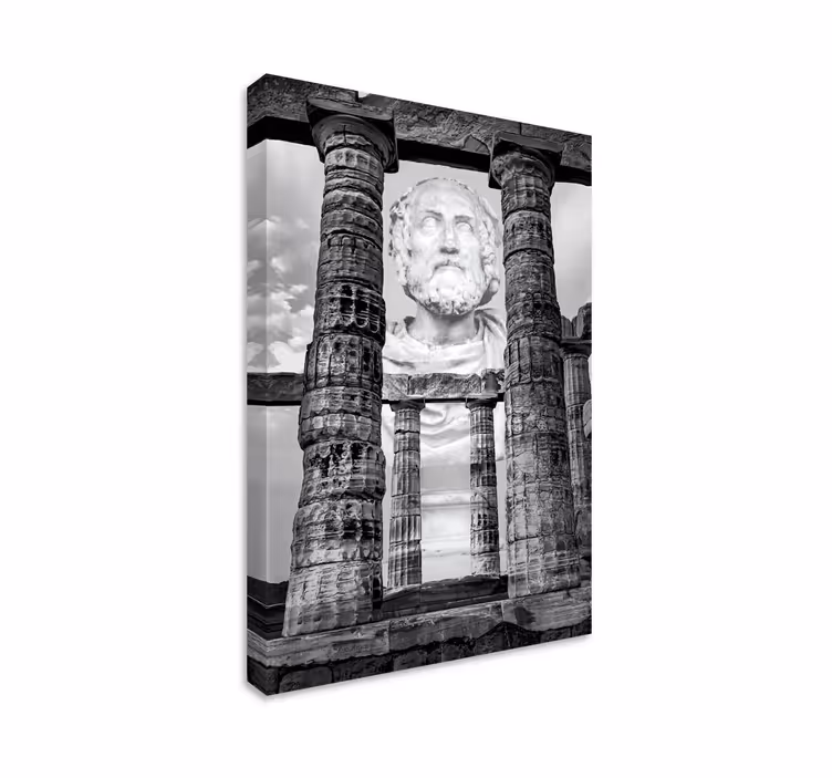 Cuadro ciudades ruinas de esculturas antiguas - TenVinilo