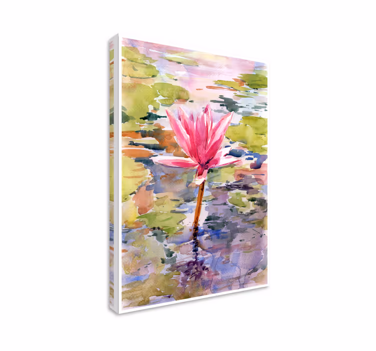 Cuadro para cocina Pintura de flores de acuarela abstracta - TenVinilo