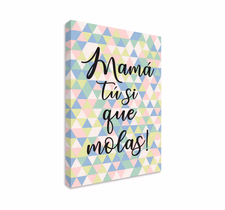 Cuadro para el día de la madre Mamá genial - TenVinilo