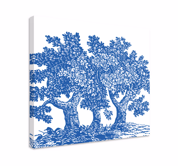 Cuadro árboles árbol mágico azul - TenVinilo