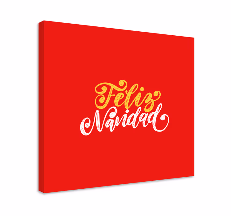 Cuadro frase feliz navidad y próspero año nuevo - TenVinilo