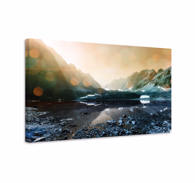 Cuadro paisajes reflejos de montaña - TenVinilo