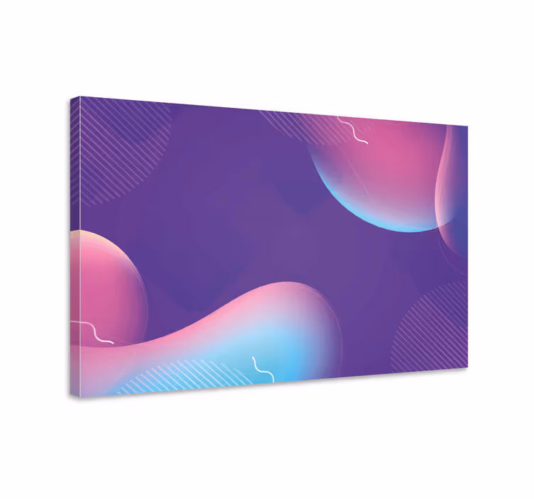 Cuadro moderno formas fluídas abstractas - TenVinilo