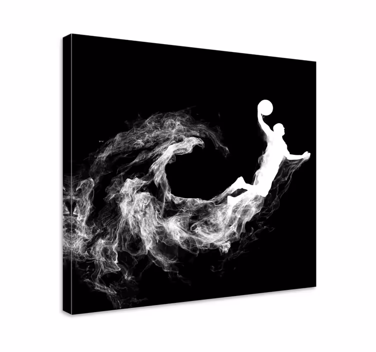Cuadro juvenil Silueta de baloncesto fresco - TenVinilo
