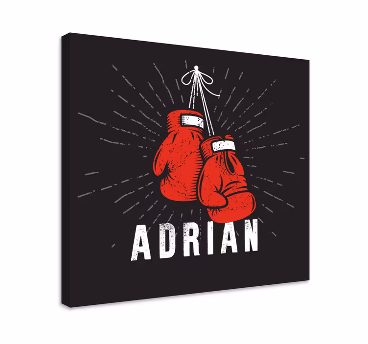 Cuadro deporte exhibidor de guantes de boxeo - TenVinilo