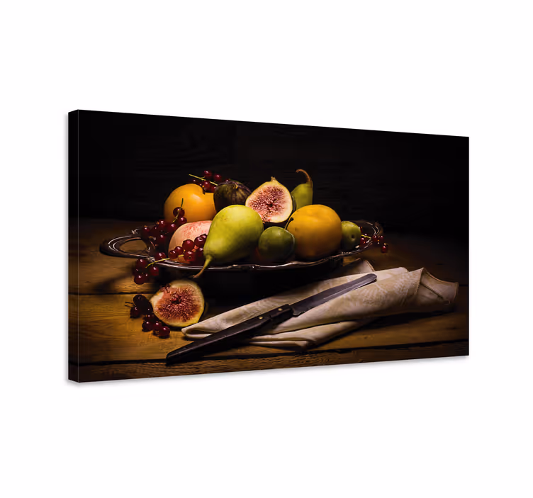 Cuadro bodegones composición de frutas - TenVinilo