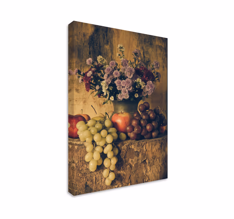 Cuadro de flores frutas y flores - TenVinilo