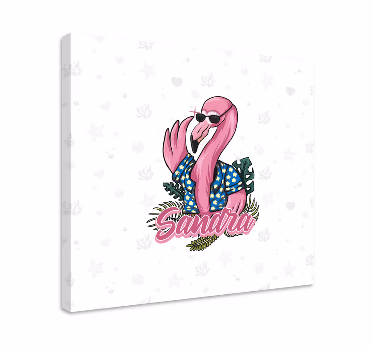 Cuadro animales vibe de flamenco fresco - TenVinilo