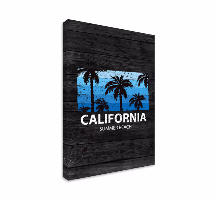 Cuadro ciudades palmeras california - TenVinilo
