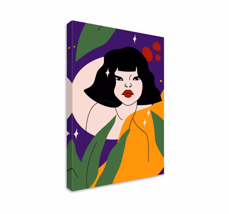 Cuadro de personas arte de retrato contemporáneo - TenVinilo