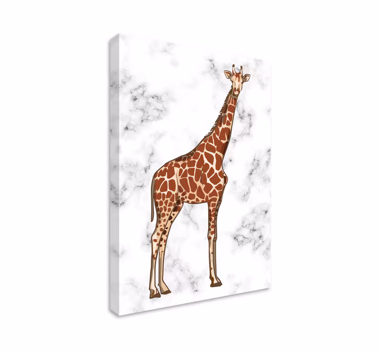 Cuadro animales jirafa de pie - TenVinilo