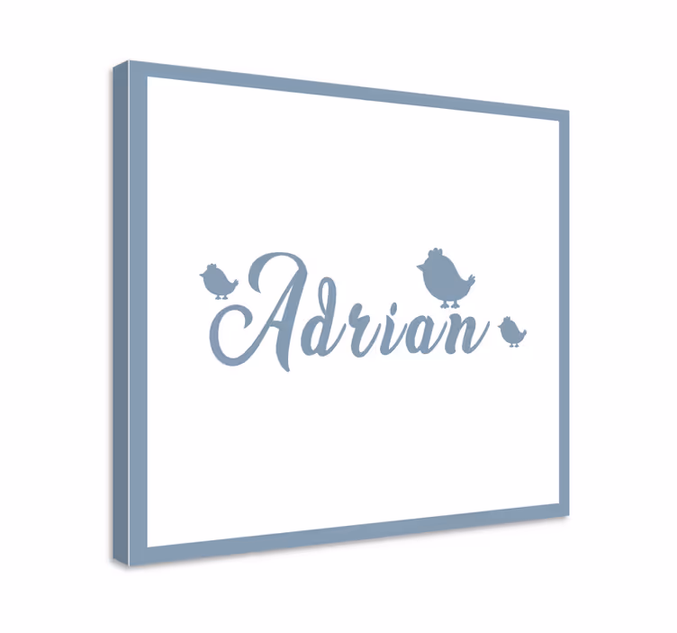 Cuadro abecedario obra de arte personalizada con nombre - TenVinilo