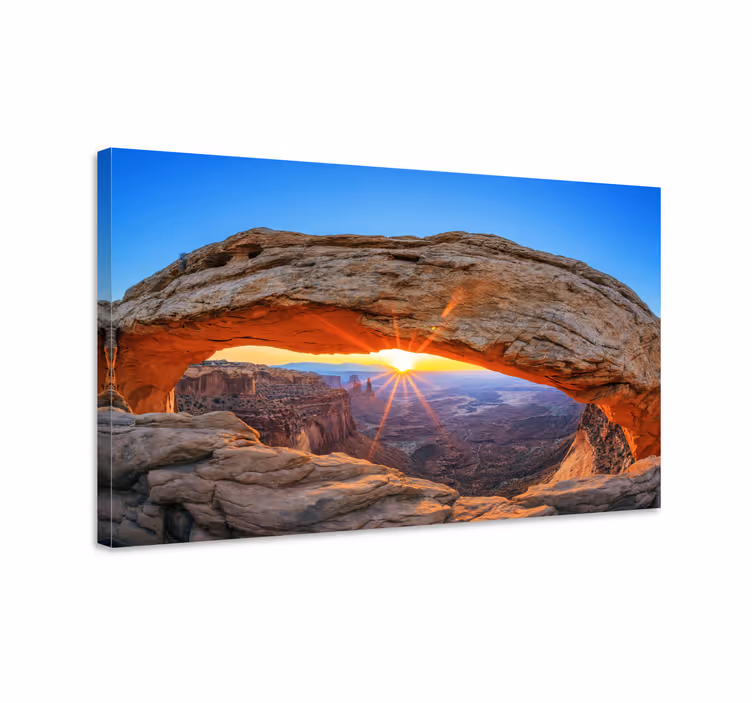 Cuadro paisajes Parque nacional con puesta de sol - TenVinilo