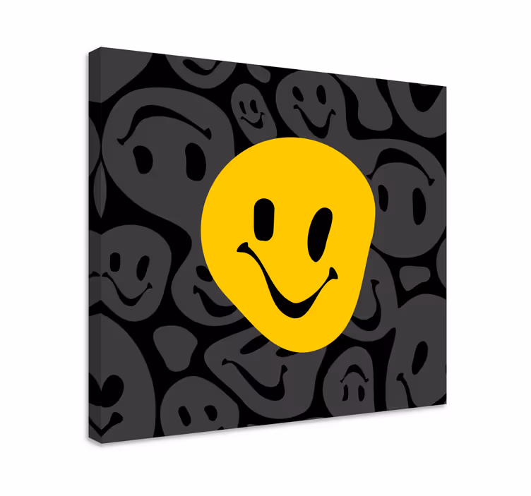 Cuadro cara sonriente feliz - TenVinilo