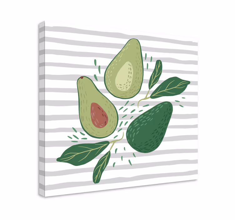 Cuadro bodegones trio de aguacates - TenVinilo