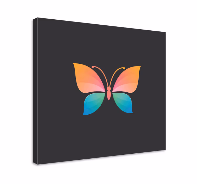 Cuadro mariposas exhibición vibrante de mariposas - TenVinilo