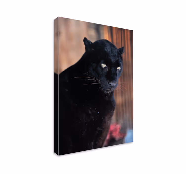 Cuadro 3d Acecho de leopardo - TenVinilo