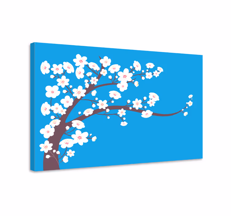 Cuadro de flores Árbol de cerezos - TenVinilo