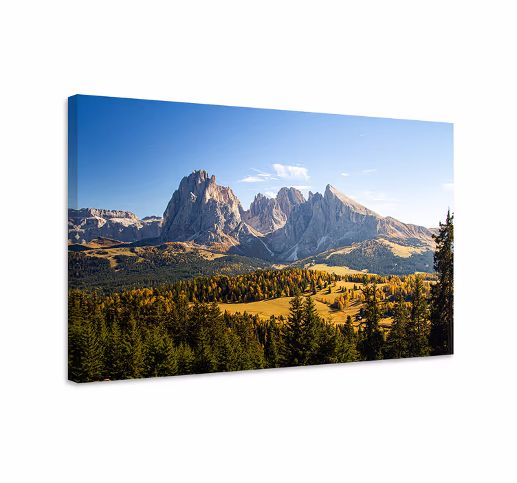 Cuadro paisajes gran vista de montañas - TenVinilo