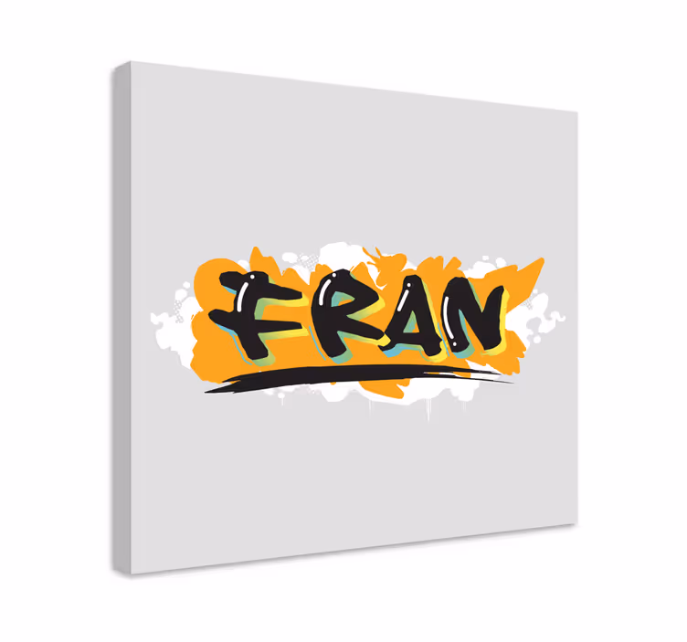 Cuadro abecedario estilo tipografía en negrita - TenVinilo