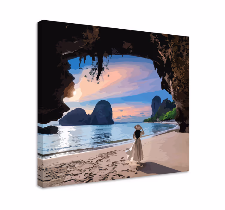 Cuadro paisajes vista de serenidad costera - TenVinilo