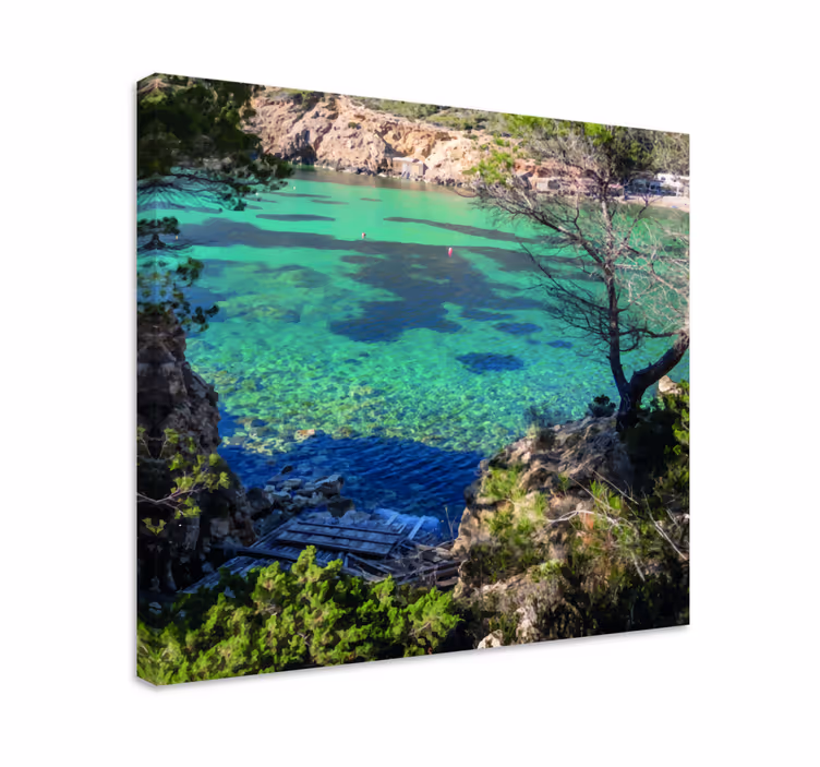 Cuadro paisajes paisaje oceánico sereno - TenVinilo