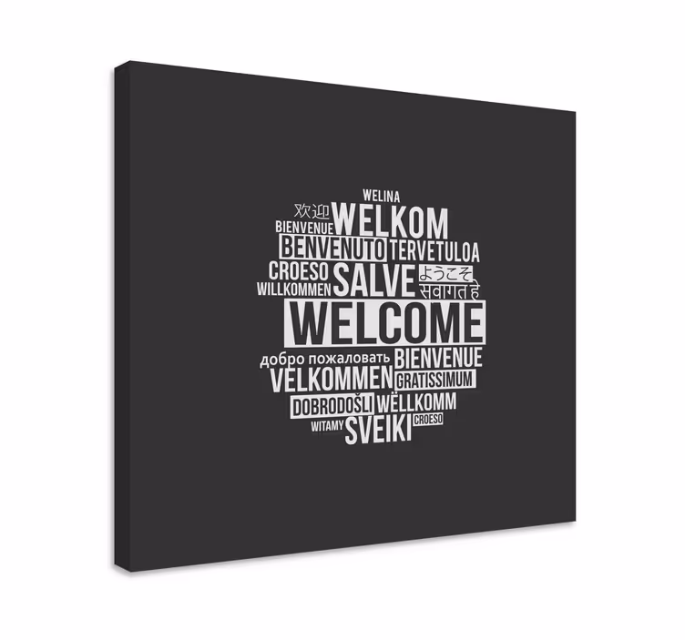 Cuadro frase Circulo de bienvenida - TenVinilo