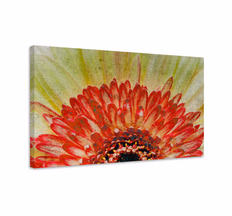 Cuadro de flores detalle vibrante de flores - TenVinilo