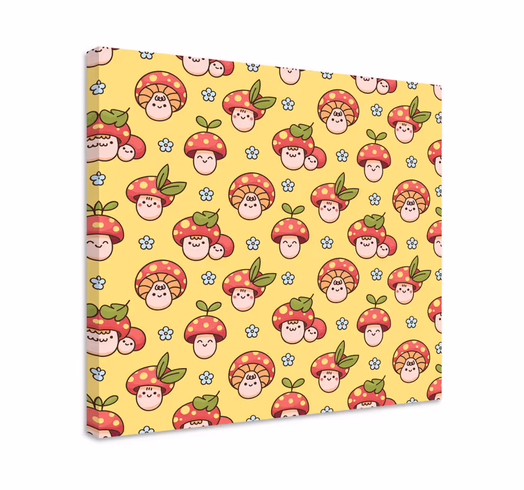 Cuadro plantas Lindo patrón de setas riendo - TenVinilo