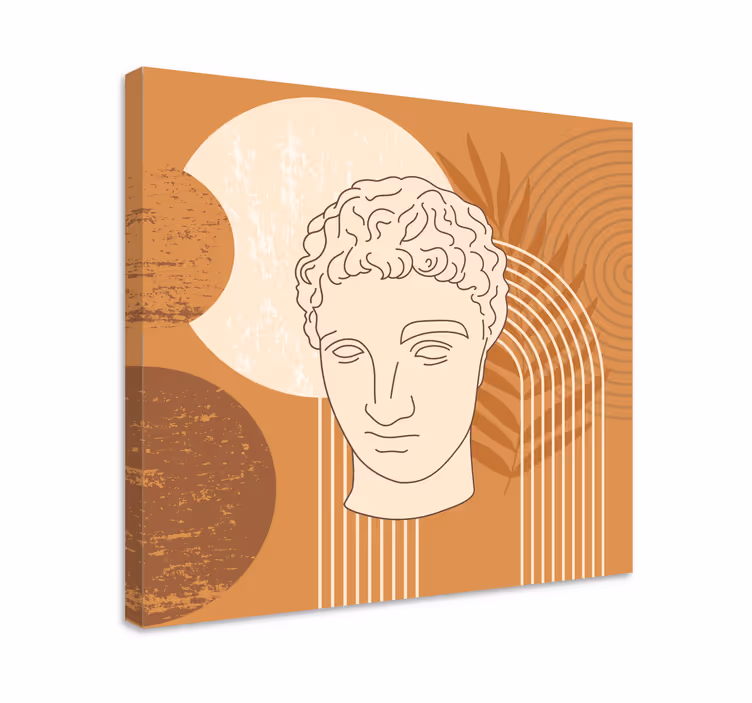 Cuadro en arte Escultura antigua mínima de hermes - TenVinilo